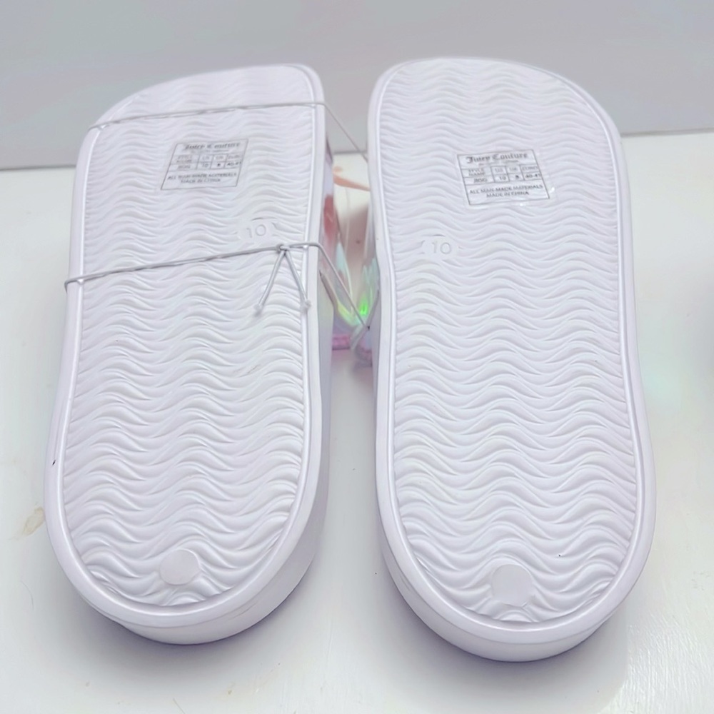 Juicy Couture Iridescent Sandals size 10 NWT - Picture 7 of 9